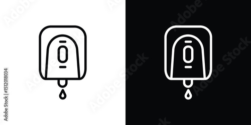 Electrical soap box icon. Simple element illustration. outline and flat symbol design