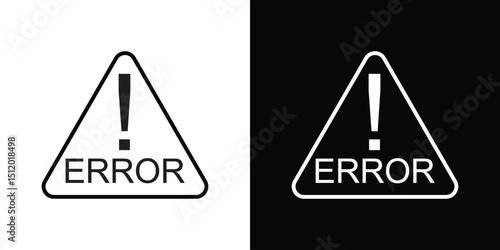 Error icon. Simple element illustration. outline and flat symbol design