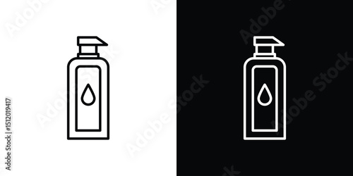 Face cleanser icon. Simple element illustration. outline and flat symbol design