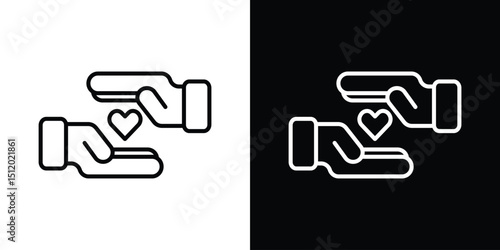 Forgiveness icon. Simple element illustration. outline and flat symbol design