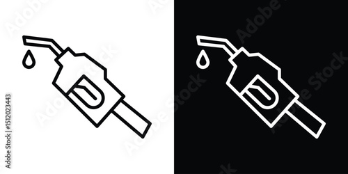 Fuel icon. Simple element illustration. outline and flat symbol design