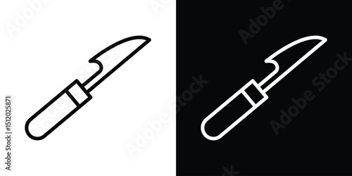 Harpoon icon. Simple element illustration. outline and flat symbol design