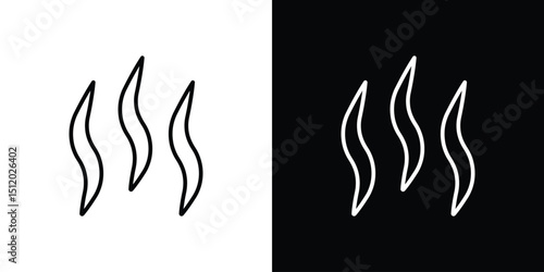 Heat icon. Simple element illustration. outline and flat symbol design