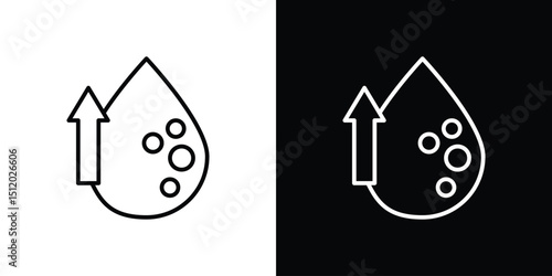 High cholesterol icon. Simple element illustration. outline and flat symbol design
