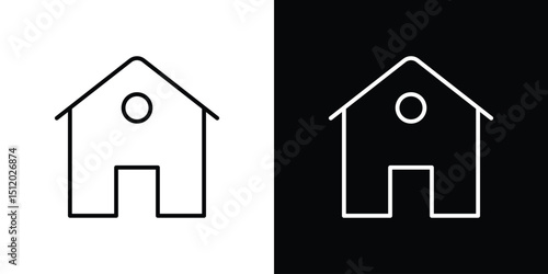 Home icon. Simple element illustration. outline and flat symbol design