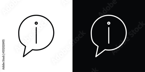 Info icon. Simple element illustration. outline and flat symbol design