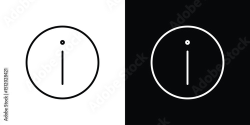 Information icon. Simple element illustration. outline and flat symbol design