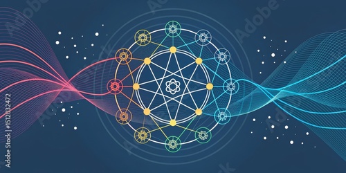 Abstract Wave Network, Connection, Technology