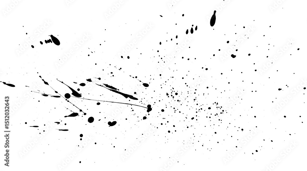 Obraz premium black ink splat