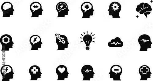 brainstorm vector, creative thinking concept, idea generation design, 