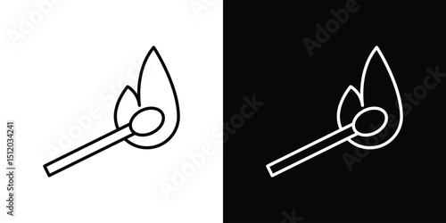 Matches icon. Simple element illustration. outline and flat symbol design
