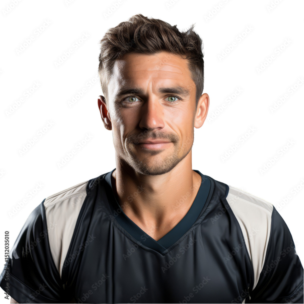 Fototapeta premium Man, Portrait, Athlete, Headshot, Professional