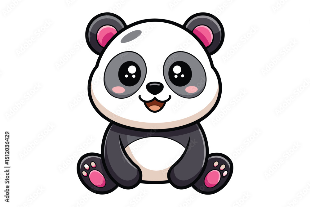 Fototapeta premium cute baby panda illustration Vector