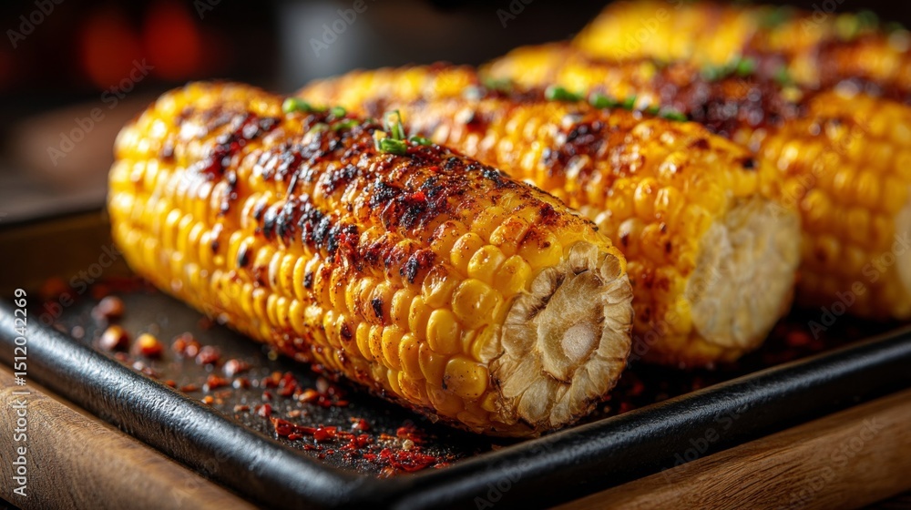 Grilled Corn on the Cob with Spices Grilled Corn on the Cob with Spices