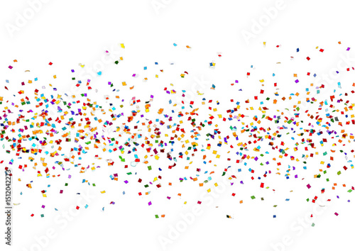 Abstract colorful confetti explosion on black background