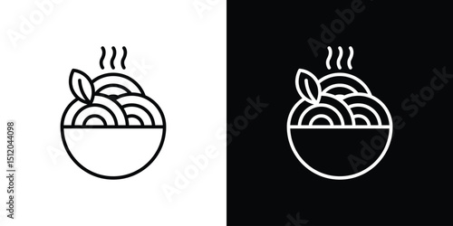 Pasta icon. Simple element illustration. outline and flat symbol design