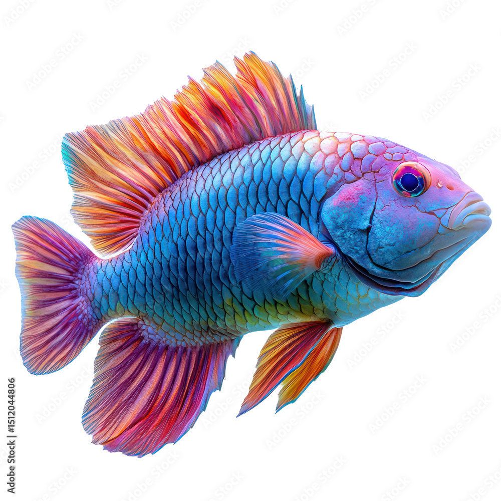 Fototapeta premium Colorful fish illustration