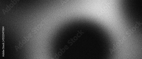 Dark noise texture background black white grainy banner design creative poster, abstract header backdrop digital media or print use