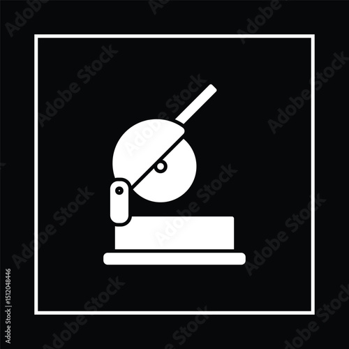 Cutting machine wheel illustration. Cutter wheel icon vector