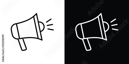 Promotion icon. Simple element illustration. outline and flat symbol design