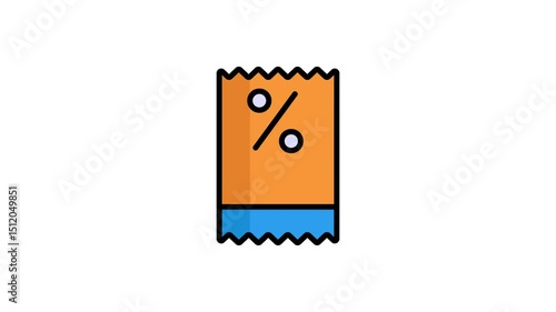 Wallpaper Mural discount offer color outline icon, shopping and discount sale icon. Torontodigital.ca