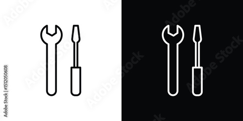 Repair icon. Simple element illustration. outline and flat symbol design