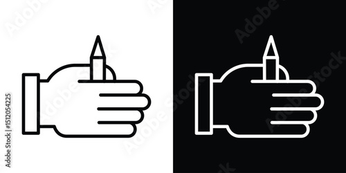 Self expression icon. Simple element illustration. outline and flat symbol design