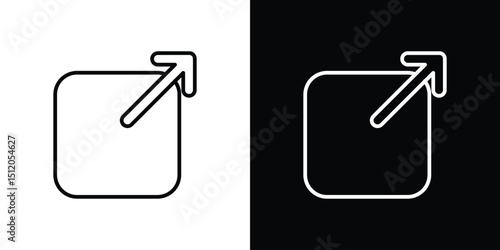 Share icon. Simple element illustration. outline and flat symbol design