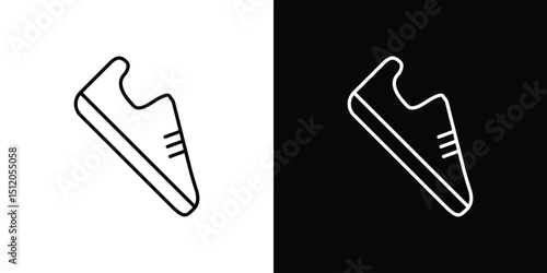 Shoes icon. Simple element illustration. outline and flat symbol design