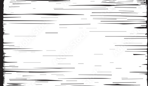 Abstract Black and White Grunge Texture Featuring Horizontal Distressed Lines. Distressed texture. Monochrome texture. 
