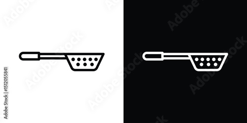 sieve icon. Simple element illustration. outline and flat symbol design