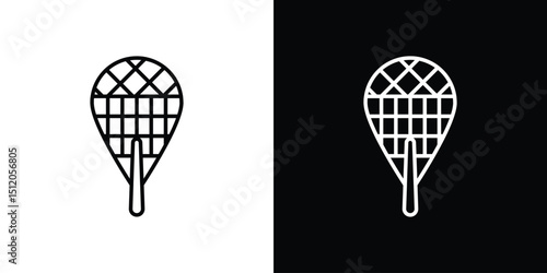 Snowshoes icon. Simple element illustration. outline and flat symbol design