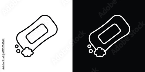Soap icon. Simple element illustration. outline and flat symbol design