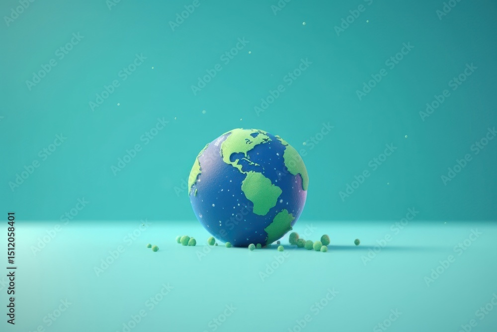 Fototapeta premium Sphere planet space earth.