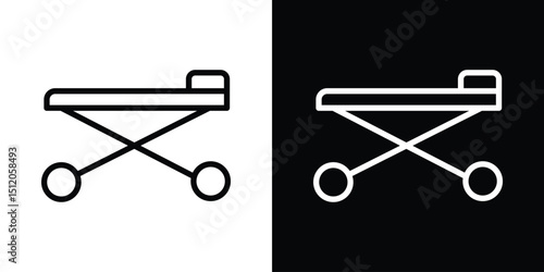 Stretcher icon. Simple element illustration. outline and flat symbol design