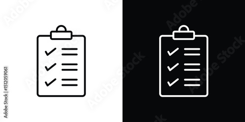 Survey icon. Simple element illustration. outline and flat symbol design