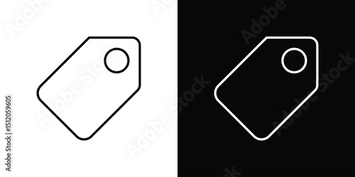 Tag icon. Simple element illustration. outline and flat symbol design