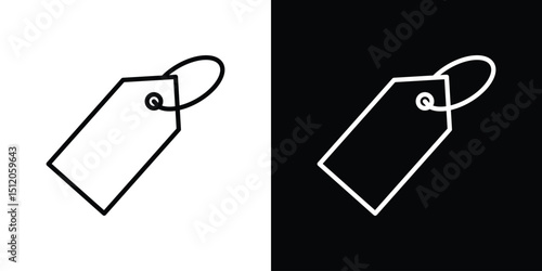 Tags icon. Simple element illustration. outline and flat symbol design