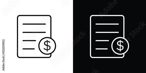 Tax icon. Simple element illustration. outline and flat symbol design