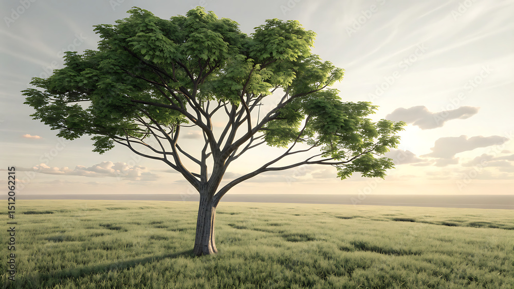 Obraz premium lonely tree in the field