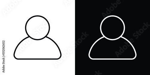 User icon. Simple element illustration. outline and flat symbol design