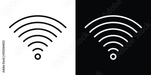 Wifi icon. Simple element illustration. outline and flat symbol design