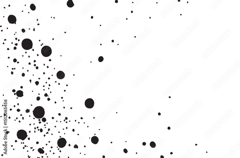 Grunge ink splash dots grained texture on white background. Ink splashes seamless pattern. Black and white spray texture.
Grunge ink splash dots grained texture on white background. Ink splashes seamless pattern. Black and white spray texture.