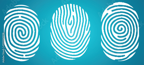 Biometric technology for person identity. Identification system concept.