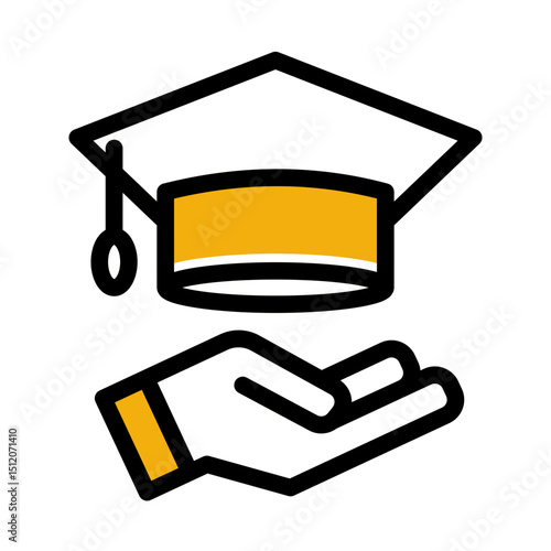 Graduation Achievement - Color Lineal Style for Academic Success