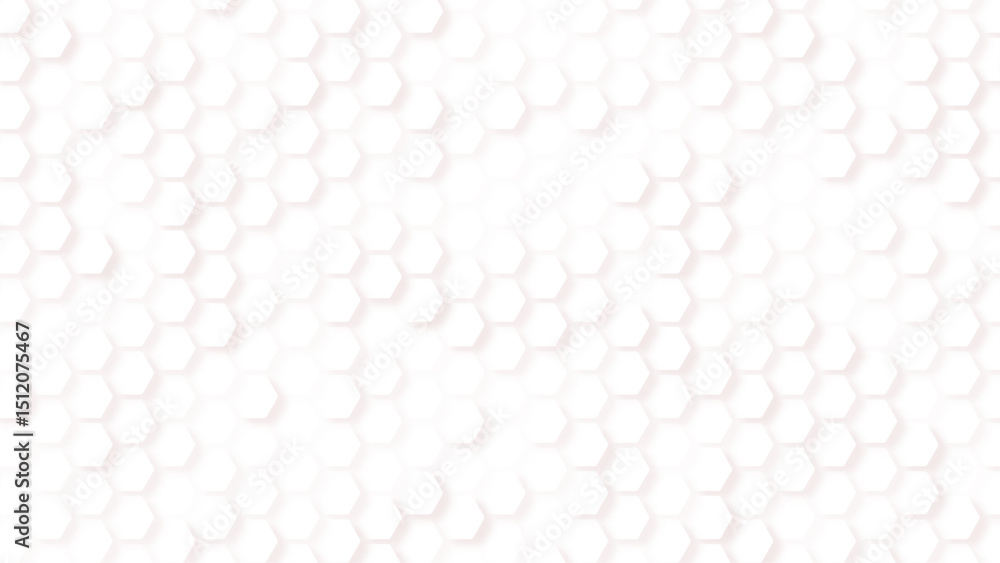 Fototapeta premium Texture bee comb grid. Flat vector illustration isolated on white background. Honeycomb pattern with hexagon mesh.