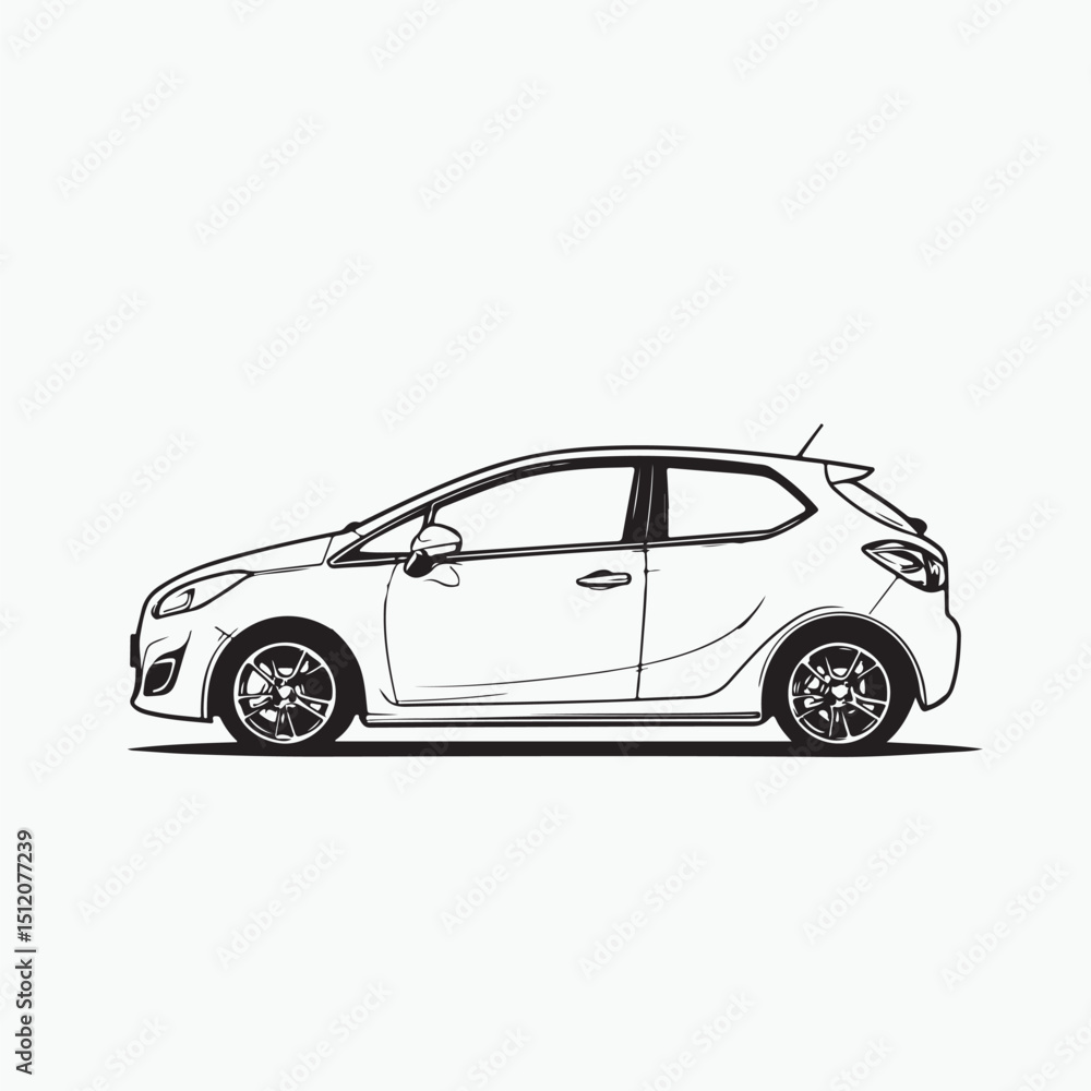 Fototapeta premium car isolated on white