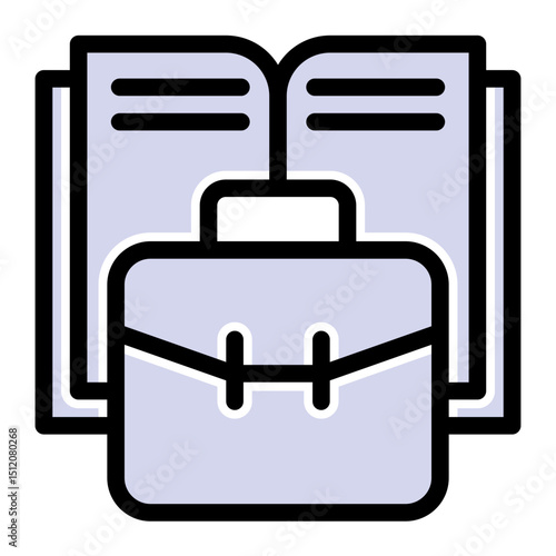 Business Finance Portfolio - Solid Color Lineal Style for Economics