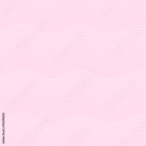 Abstract background with lines and waves. Banner. Element for design isolated. Vector background for brochure, booklet, flyer, poster. Pink and white gradient. Love, sweet, softness 