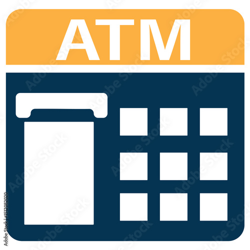 Icon depicting an ATM sign